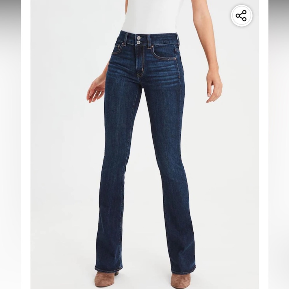 American Eagle high rise artist flare